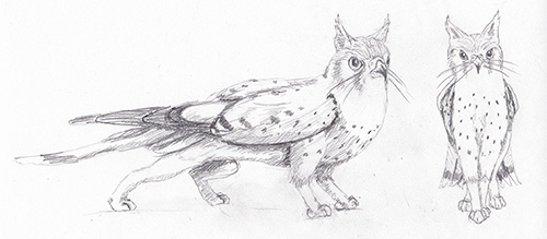 cat-american kestral hybrid creature